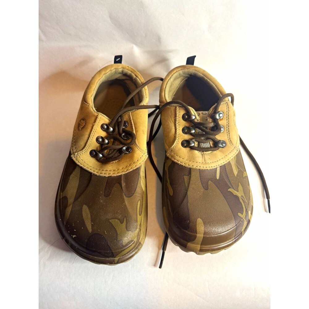 Crocs Axle All Terrain Lace-Up Camo Casual Shoes Faux Leather US M 10 W12
